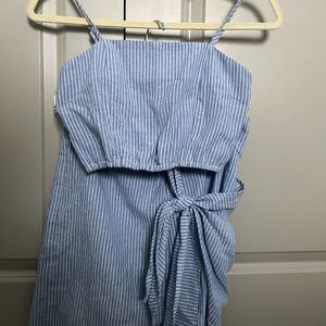 Shein blue summer two piece set